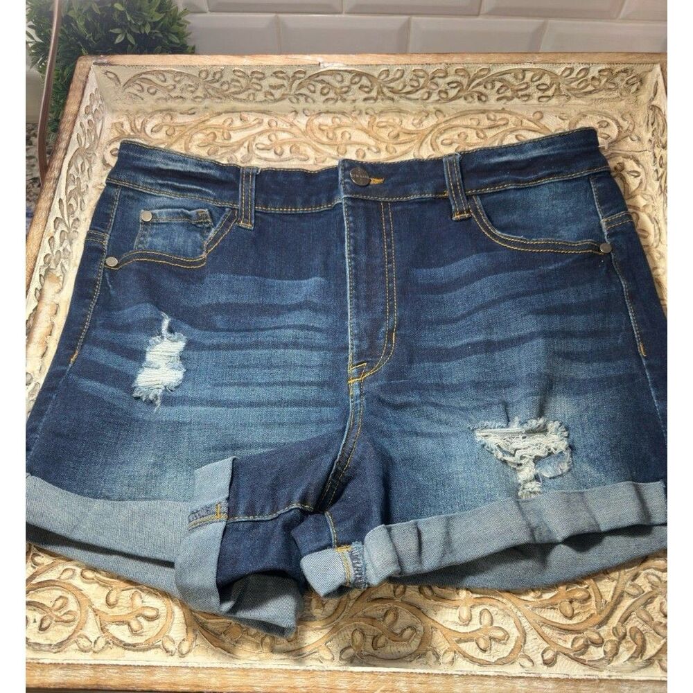 KENDALL AND KYLIE The Icon Distressed Shorts Size 13/31